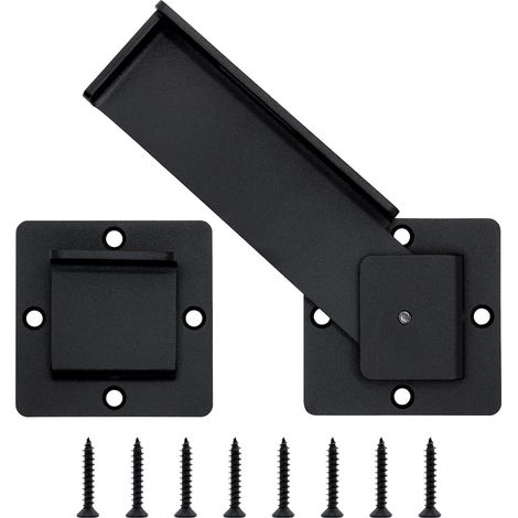 Verrou Porte Coulissante, Loquet Porte Exterieur Intérieure, Verrou Portail à Bascule Boulon, Serrure Volet Fermeture Porte Coulissante pour Porte, Fenêtre, Placard, Jardin Garage (1/5)