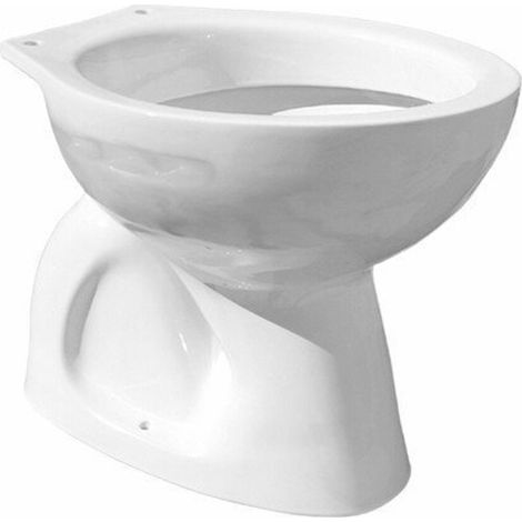Go by Van Marcke cuvette WC sur pied 45x36x39,5 cm porcelaine blanc évacuation au sol dissimulée S 12 cm sans abattant