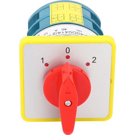 Commutateur de transfert universel pour commande industrielle, avec boutons et voyants lumineux. (1/5)