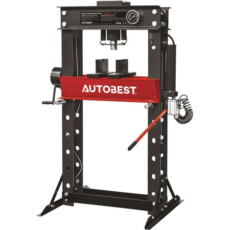 Presse d'atelier 50 tonnes à pompe hydraulique/hydropneumatique - AUTOBEST
