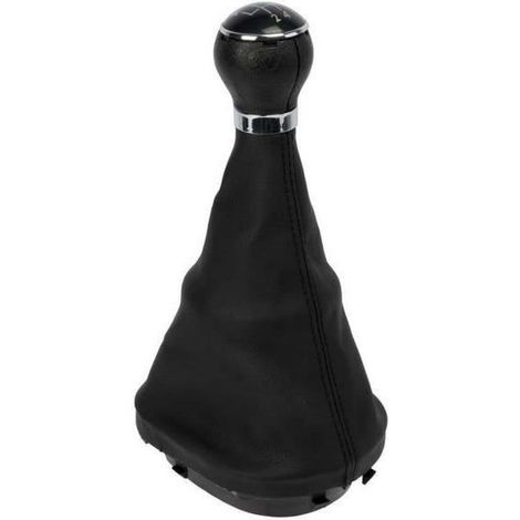 Pommeau + Soufflet adaptable compatible avec VW Touran 5 et 6 vitesses - Noir (1/6)