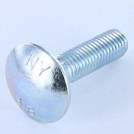 TRCC JAPY tête ronde collet carré M12X45 Collet bas 3.5 Classe 8.8 Acier zingué-1 pièce (1/2)