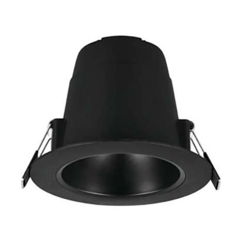 Einbauleuchte Lampe Wohnzimmerleuchte schwarz Farbwechsel rund IP44 LED D 11 cm