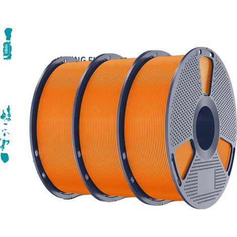 Filamento 3D, maggiore resistenza, prestazioni di stampa fluide, arancione (1/2)