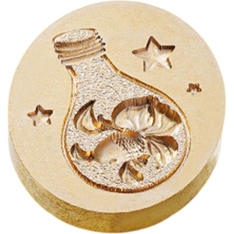 1 sceau à cacheter, motif Océan en relief peint à la flamme, pour invitations et emballages cadeaux, accessoire de personnalisation (1/5)