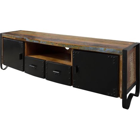 TV-Board Altholz 178x43x55 mehrfarbig lackiert INDUSTRIAL 105
