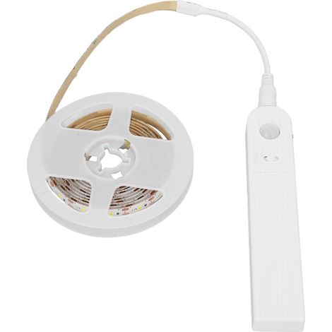 Ruban LED 2,2m avec Capteur de Mouvement, Lumière Automatique 3 Niveaux de Luminosité, Bandeau Lumineux pour Lit, Activation par Détection de Présence (1/5)