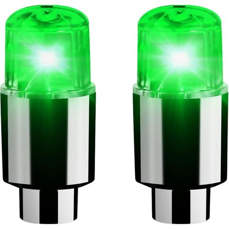 CCYKXA Radnabenbeleuchtung, LED-Reifenventilbeleuchtung  LED-Reifenventilkappenbeleuchtung, intelligente Reifenventilkappen-Erkennungsanzeige (grünes Licht)