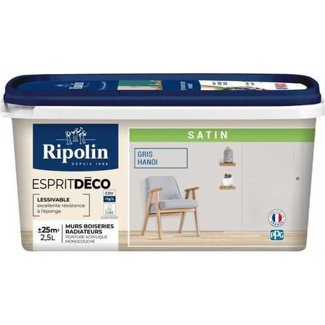 Ripolin Grau Marengo Acrylfarbe 250 ml satinierte