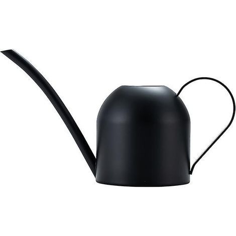 petit Arrosoir Long Bec De Jardin En Acier Inoxydable Noir 500ml Arrosoir Pour Fleur (1/4)
