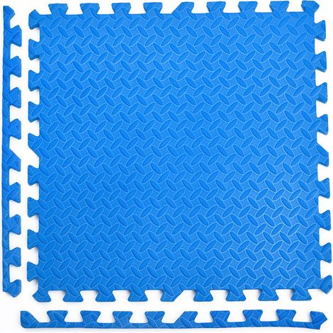 Tapis de sol en mousse patchwork uni insonorisé, grand tapis de sol pour enfants, tapis d'éveil pour bébé
