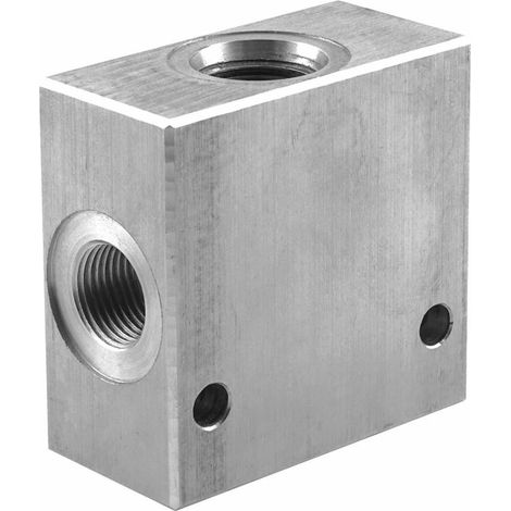 Corpo in alluminio per valvole elettriche a 3 vie cavità 3/4" (1/2)