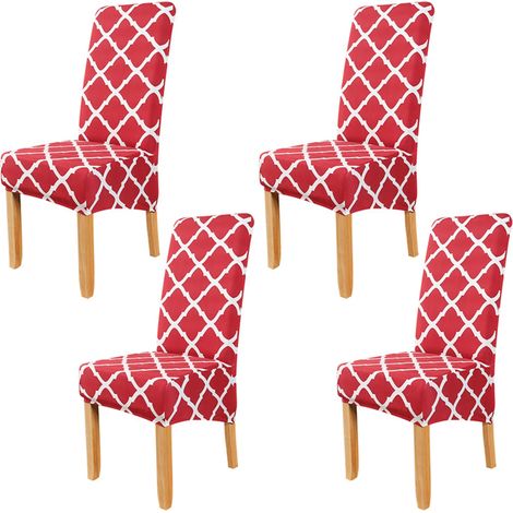 Ensemble de 4 coussins de chaise extensibles adaptés aux restaurants. (1/4)