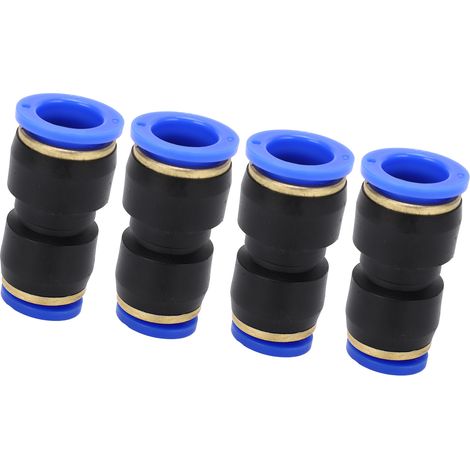 4 Stück 4/7 Zoll 2/5 Zoll Gerade Steckverbinder Schnellverschluss Pneumatikverbinder Druckluftleitungen für Maschinen (1/5)