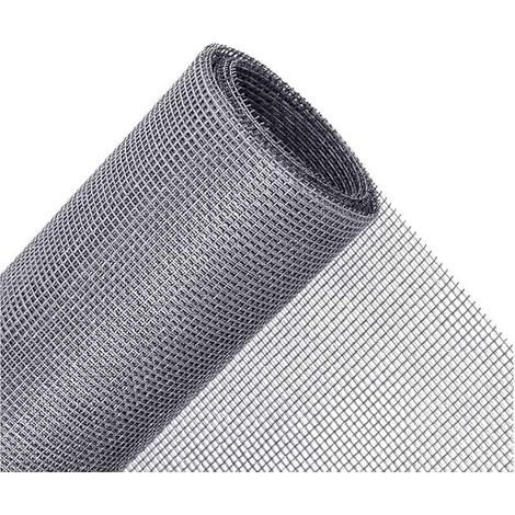 Zanzariera in fibra di vetro grigia per porte e finestre, 120 x 1000 cm (1/5)