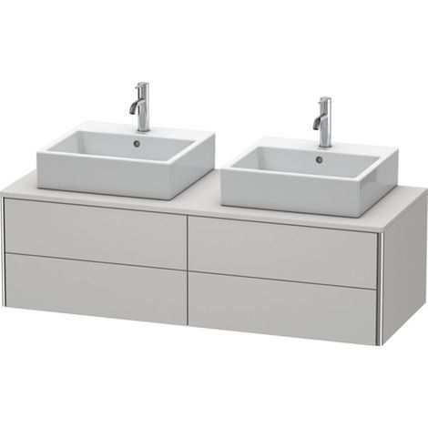 Lavabo consola Duravit XSquare, suspendido, para dos lavabos, 4 (1/2)