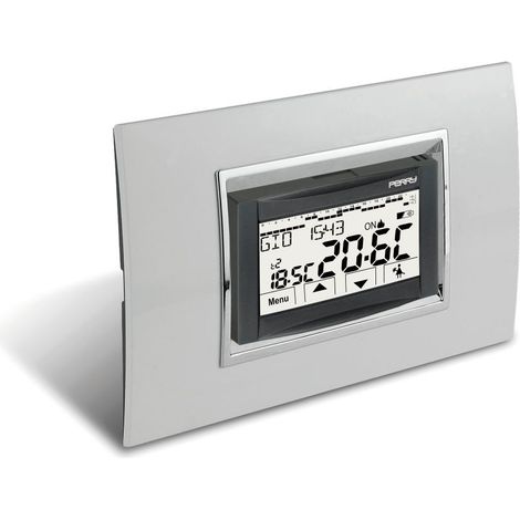 Termostato programable empotrado Perry Moon con pantalla táctil (1/5)