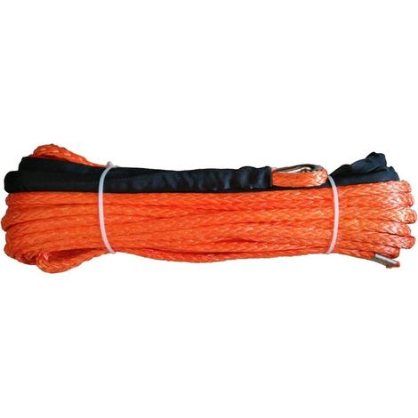 Corde de remorquage 5/8" X 100' 16 mm  30m synthétique VTT/UTV treuil Corde avec Thimble