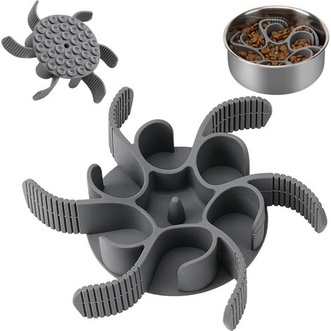 Ciotola per cani a lenta erogazione - Ciotola a spirale in silicone per alimenti per animali domestici. (1/3)