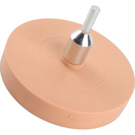 Roue de gomme en caoutchouc de 8,9 cm (3,5 po) pour décollement pneumatique d'adhésifs et de graphismes en vinyle, 4 000 tr/min (1/5)