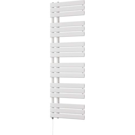 Tristan - White Electric Towel Rail H1564mm x W500mm 700w Standard (1/3)