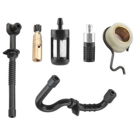 Ölpumpe für Kettensägen, Ölpumpe, für Stihl MS180 MS170 018 017 Kraftstoffschlauch-Filterset für Ölpumpenschlauch für Schneckengetriebepumpe
