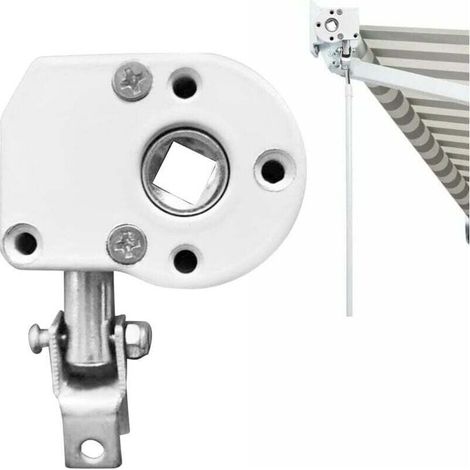 Markisenwinde mit Schneckengetriebe und Kurbel für universellen Faltmarkisenmechanismus, Weiß