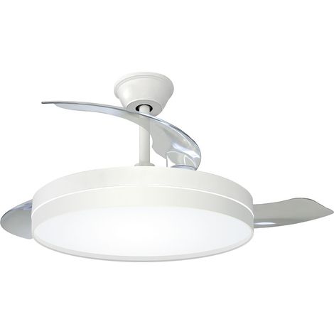 Ventilateur Plafond 3cct Blanc éclairage Led 3cct Et Télécommande - Edm