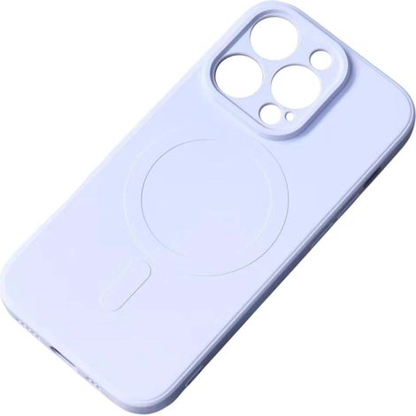 Funda de silicona con MagSafe para Samsung Galaxy S25 Edge - azul claro