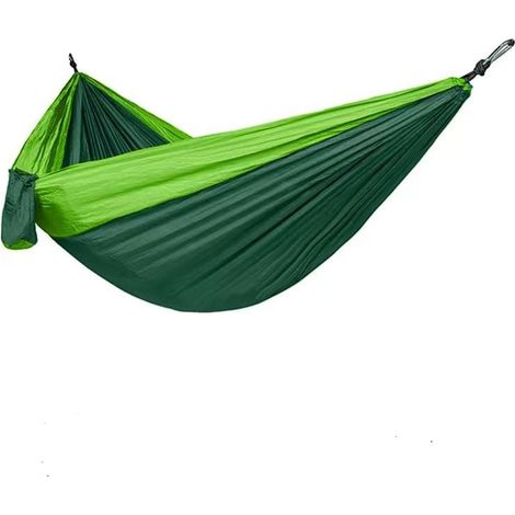 BRAVIX Hamac d'extérieur de Camping, Convient Randonnée en Plein Air, Peut Supporter 300 Kg et Un Matériau Respirant, Hamac de Camping Ultra Léger, Sûrferme et étanche, avec Sac et Mousqueton (1/5)