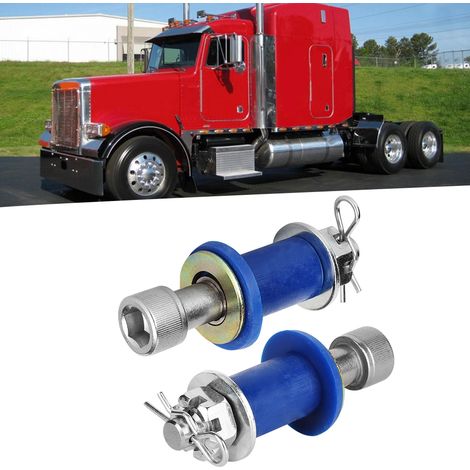 Motorhaubenscharnier-Drehpunkt-Reparatursatz mit Schrauben für Peterbilt 378 379, robustes Befestigungszubehör, Stahlmontagebaugruppe, passgenaues Ersatzteil. (1/5)