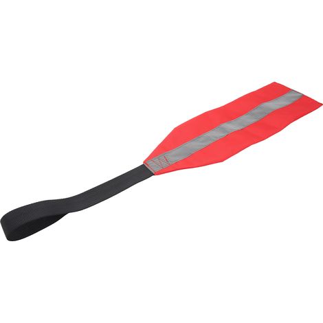 Kit de 2 drapeaux de sécurité rouges avec sangles pour kayak, canoë et remorqueur, idéal pour le remorquage de canoës et de camions. (1/5)