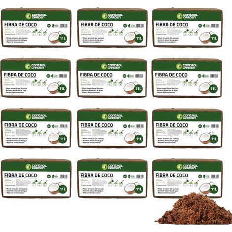 CONTROL GARDEN Sustrato Fibra de Coco 11L / 650gr 100% Natural
