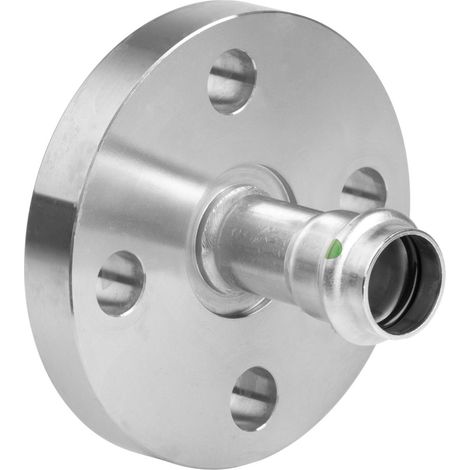 Viega Sanpress Inox transizione flangiata, DN 40, d 42mm, n 4 acciaio inossidabile Modello 2359, 593346
