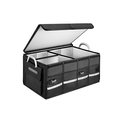 Organizador de maletero con tapa, 68 l, aislante, color negro (1/5)