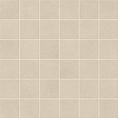 Mosaïque effet Béton Beige Crème 4,8x4,8 cm Quadra 30x30x0,9 cm Mat Montera - Sol et mur intérieur (vendu par carton de 0,9 m²) - RO'MA CARRELAGE