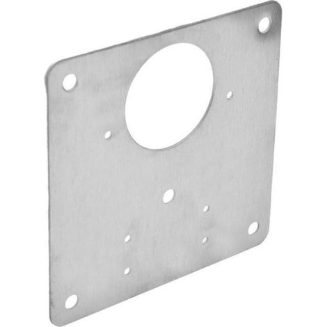 Plaque De Réparation De Charnière - Acier Inoxydable - Pour Porte D Armoire De Cuisine - 9x9 Cm - 4 Pièces (1/5)