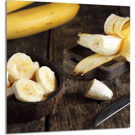 PANNELLO IN VETRO PER CUCINA 60x65 Banana (1/5)