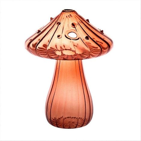 Décoration de chambre, vase en verre brun pour la décoration de la maison ou du bureau (1/5)
