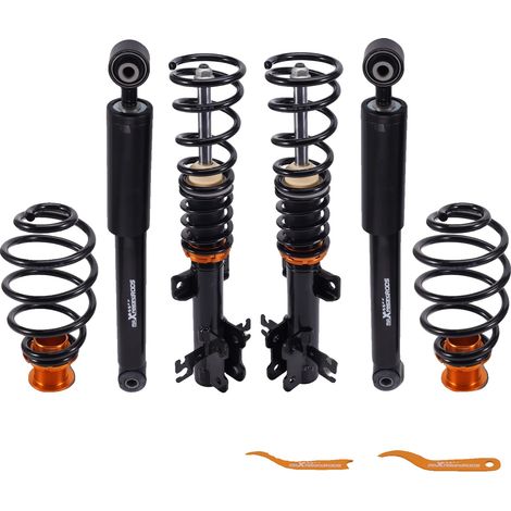 Gewindefedern, Vorderachse Tieferlegung 30-75mm, Hinterachse Tieferlegung 30-70mm, Federrate Vorderachse 6 kg/mm, Federrate Hinterachse 3 kg/mm, (1/5)