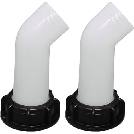 YMYNY 2 piezas de boquilla de drenaje con tuerca para tanque de agua IBC 1000L, accesorio de válvula E (1/5)
