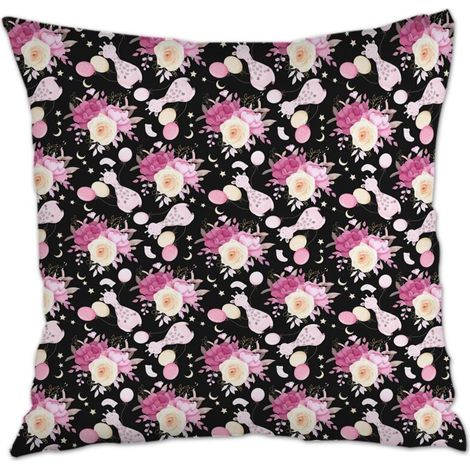 Housse de coussin décorative solide pour canapé lit chaise décoratif de ferme la saint-valentin (1/5)