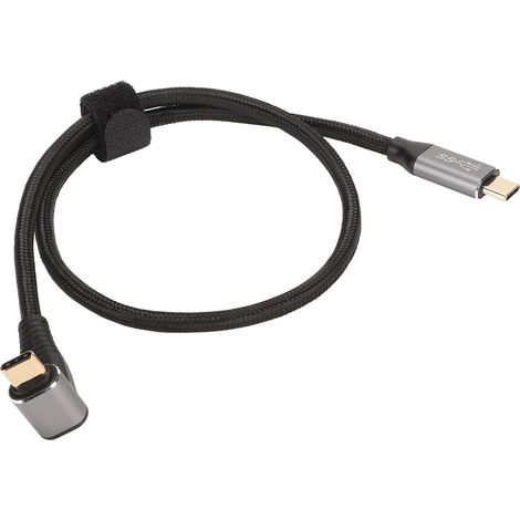 Câble USB-C 90° 4K 60Hz 100W PD pour Steam Deck, Charge Rapide Type-C 3.1 Gen2 50cm (1/5)