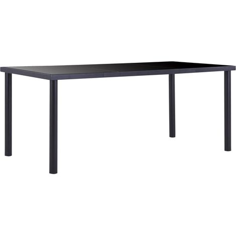 Esstisch Schwarz 180 x 90 x 75 cm Hartglas