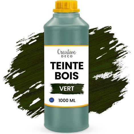 Teinte et Protection Bois à Séchage Rapide Vert 1L