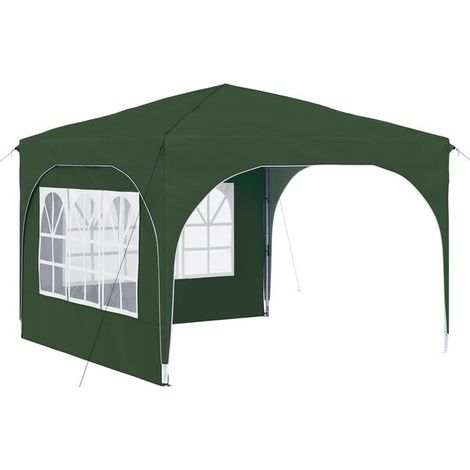 Tente de réception portable 290 x 290 x 245 cm, verte (1/5)