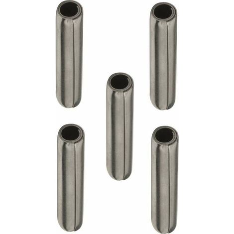 5x goupille élastique spiralée ressort 8x24 universel DIN 7343 / ISO8750 chanfreinée rond circulaire