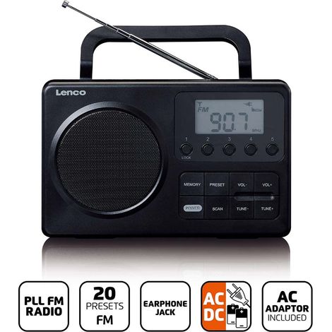 Lenco MPR-035BK schwarz (1/5)