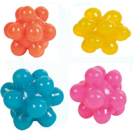 Multi-shaped Rubber Balls 3,5 cm Multicolor TRIXIE Katzenspielzeug, 4er-Pack