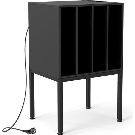 Turntable Stand with Charging Station & 4 Dividers
